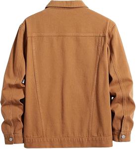 Chaqueta Vaquera Vintage con Logotipo Personalizado para Hombre, Chaqueta de Algodón de Diseñador, Abrigos Vaqueros OEM, Chaquetas Vaqueras de la Mejor Calidad para Hombre 2026 - Product Image 5