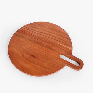 Tabla de Cortar Redonda de Bambú de Lujo, Diseño Moderno, Utensilios de Cocina para Hotel, Tabla para Cortar Queso, Apta para Lavavajillas, Fabricación al por Mayor - Product Image 2