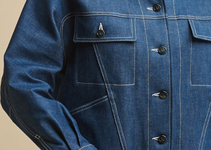 Chaqueta vaquera ajustada para mujer al por mayor, Chaquetas vaqueras holgadas con mangas, ropa de moda informal, colección de invierno, chaqueta vaquera escolar Unisex - Product Image 5