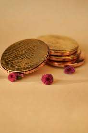 Tasse à thé ronde faite à la main personnalisée meilleurs sous-verres en laiton motif diamant ustensiles de cuisine meilleurs sous-verres attrayants pour le bureau et la maison - Product Image 4