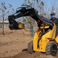 Brazo Excavador Compacto DIG-BOY para Minicargadoras, Aleación de Acero para Minicargadoras de 1-9 Toneladas, Eliminación de Tocones y Excavación de Zanjas