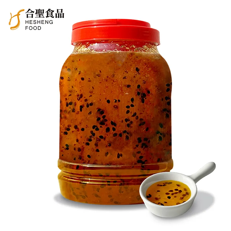 Taiwan Bubble Thee Siroop Passievrucht Echt Fruit Jam Met Zaad Voor Smoothie Dranken En Ijsproducten