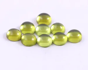 Eridoto-piedra preciosa de 6x6mm, de forma redonda etting, peridoto natural - Product Image 2
