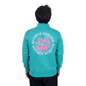 Nouveauté Sweat-shirt décontracté à col montant 1/4 zippé, coupe classique, respirant, séchage rapide, couleur unie, écologique, basiques d'hiver - Product Image 2