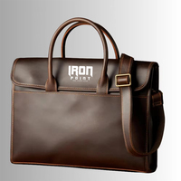 Nouvelle Sacoche de Luxe en Cuir Véritable, Portable, pour le Travail, avec Logo Personnalisé et Doublure en Coton