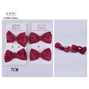 เครื่องประดับผมรูปโบว์ขนาด5ซม. น่ารักสำหรับเด็กผู้หญิงกิ๊บติดผมรูปการ์ตูนน่ารักบรรจุกล่องผ้าโพลีเอสเตอร์เรซิ่นริบบิ้นอัลลอยผ้าโพลีเอสเตอร์ - Product Image 1