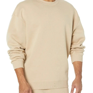 Sweatshirts d'hiver surdimensionnés personnalisés pour hommes, en molleton 100% coton épais, chauds, streetwear décontracté, coupe ample - Product Image 3