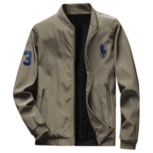 High Quality Custom Design Stand Collar Bomber Jacket Men's Plus Size Jacket - Product Image 2