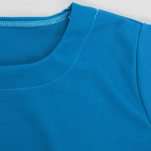 T-shirts d'uniforme médical unisexe à manches courtes et col rond, tissés, couleurs unies, pour infirmières et personnel hospitalier - Product Image 5