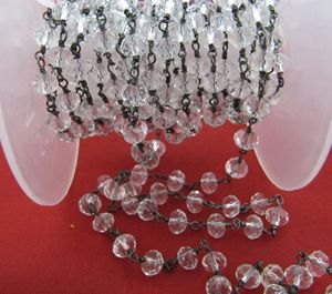 3 Ft-Chapelet en quartz cristal Rondelle perlée à facettes Taille 6mm Chaîne de perles de quartz clair - Product Image 3