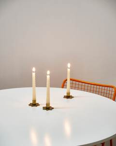 Bougeoir en métal doré en forme d'étoile 2025, design martelé fait à la main, centre de table pour la maison, Noël, mariage - Product Image 6