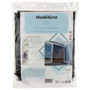 Mosquitera Moderna Negra para Ventana 150x150, Malla de Poliéster con Cierre Magnético de Fibra de Vidrio, Resistente a Insectos, Fácil de Instalar - Product Image 6