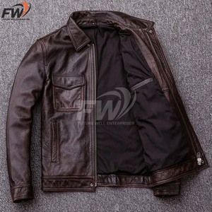 Ropa de Motociclista a la Moda, Chaquetas de Cuero para Moto de Corte Ajustado, Chaqueta de Cuero PU con Cierre para Motocicleta, Casual, para Todas las Temporadas - Product Image 2