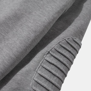 High Quality Zip-Up Fleece French Terry Summer Double Layer <b>Hoodies</b> <b>Plain</b> Custom Logo Heavy weight - Product Image 6