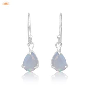 Aurora Oapl Sky Beautiful 925 Sterling Silver Pear Shape Drop & Dangle Every Day Mujeres Pendientes hechos a mano Fabricante personalizado Fracturer - Product Image 2
