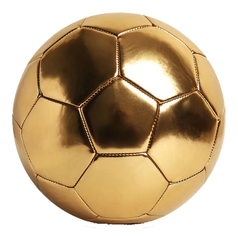 Shiny Gold Metallic Sepak Bola Pelatihan Sepak Bola Piala Dunia 2022 Sepak Bola Sepak Bola Sepak Bola
