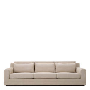 Sofá Seccional Extensible de Microfibra Palmer Beige, Forma Cuadrada, Juego de Muebles para el Hogar Manhattan, para Uso en Apartamentos - Product Image 3