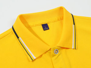 Polo de tela personalizada de calidad superior 100% PK Polo de algodón para hombre - Product Image 3