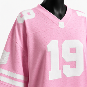 Camiseta Deportiva Informal de Malla Transpirable Rosa Extra Grande Personalizada para Mujer - Product Image 6