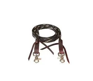 Équipement de tête de licou d'équitation en nylon rembourré en polaire douce avec accessoires de licou de cheval en cuir synthétique - Product Image 6