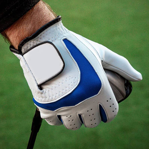 Gants de golf en cuir blanc doux pour homme, main gauche et droite, dernier design, confortables, respirants, avec poignées pour le sport - Product Image 6