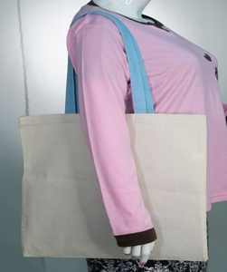 Bolso de lona de algodón ecológico diseño de bandolera de gran capacidad para niñas estilo lavado suave-para playa escuela compras bolsa de viaje - Product Image 6