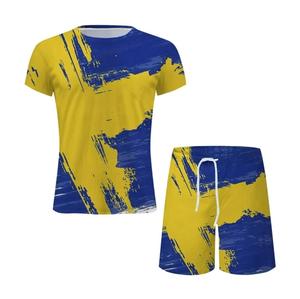 Nueva llegada de diseño personalizado para hombre XL camiseta pantalones cortos conjunto de logotipo impreso y marca directa Fabricación de fábrica de BD Plus Size - Product Image 5