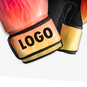 Wholesale High Custom Professional Boxing Gloves Made Leather Breathable <b>Hook</b> Loop Closure Personalized Size Logo Print Hot Sale - Product Image 3