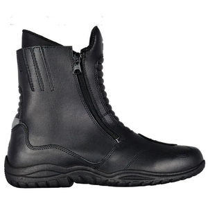 Chaussures de moto Bottes de course en cuir de moto de couleur unie Bottes de moto de course Motocross pour hommes - Product Image 2