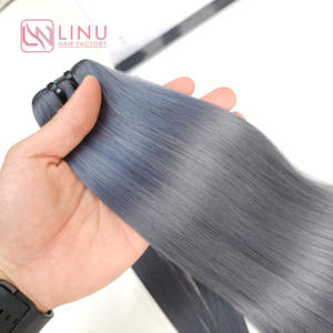 100% <b>Silky</b> Double Weight <b>Top</b> Style Wave Color Cheap Vietnamese Remy Natural Human Hair Bundle Extension From Vendor - Product Image 6