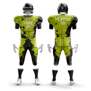 ชุดเสื้อผ้าอเมริกันฟุตบอลไซส์ใหญ่พิเศษเสื้อกีฬาแขนสั้นระบายอากาศได้โลโก้ออกแบบได้ตามต้องการ - Product Image 4