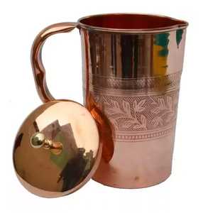 Stylish Hammered Finish <b>Copper</b> <b>Jug</b> Trending Low Tea Pots Customizable for Home & Hotel Wholesale Drinkware Kettles - Product Image 3