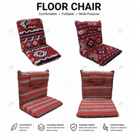 Chaise de sol arabe en tissu saoudien/sadu avec support arrière pliable Chaise de sol arabe pliante pour la méditation