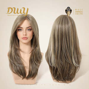 Restocked! Veronica DWY 20-Inch Glueless Lace Front Synthetic <b>Wig</b> Mono Color Synthetic Fiber <b>Wig</b> - Product Image 1