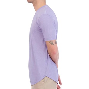 Round Neck Curved <b>Hen</b> <b>T</b> <b>Shirts</b> Wholesale Breathable Soft Bamboo Cotton <b>T</b> <b>Shirts</b> Plain Blank Athletic Gym Workout Tees Bulk - Product Image 3