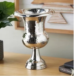 Vase à fleurs en fer forgé artisanal, design côtier moderne et écologique, couleurs personnalisables, décoration de table de mariage, décoration intérieure - Product Image 5
