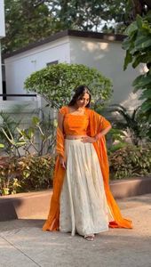 ผ้าไหมแจ็คการ์ด Paithani Lehenga Choli สำหรับงานแต่งงานและงานปาร์ตี้ - Product Image 5