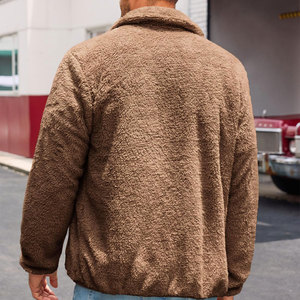 Chaqueta de Forro Polar Sherpa para Hombre, con Cremallera, Camuflaje, Abrigo Cálido de Invierno, Suave, Grueso, Informal, con Capucha, Transpirable - Product Image 4