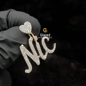 Colgante Unisex de Plata de Ley 925 con Baño de Rodio, Estilo Hip Hop, con Diamantes Moissanite de Corte Brillante Redondo, Claridad VVS, Nuevo Diseño - Product Image 2