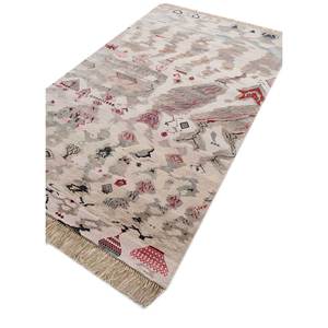 Tapis Manchaha en laine et soie de bambou noué à la main, motif géométrique, rectangulaire, pour couloir, salon d'adolescents, modèle Les-1831 - Product Image 2