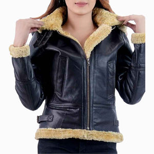 แจ็กเก็ตหนังขนสัตว์สำหรับผู้หญิงแจ็กเก็ตหนังแท้สำหรับสตรีสินค้ามาใหม่ - Product Image 5