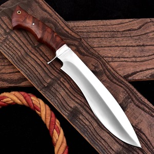 Lama fatta a mano in acciaio inossidabile lucido coltello da <span class=keywords><strong>15</strong></span> pollici con impugnatura perfetta in legno di rosa con guaina in pelle Premiuim - Product Image 4