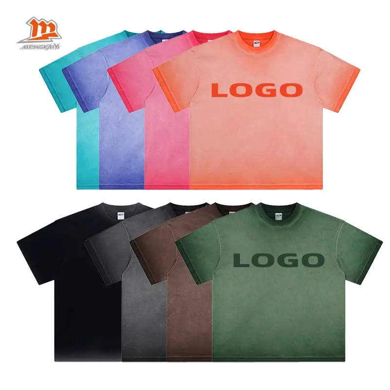 Produits en gros t-shirt streetwear personnalisé unisexe mode faites votre propre t-shirt surdimensionné lavé à l'acide pour les vêtements d'été pour hommes