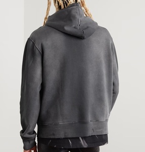 Chaqueta con Capucha de Doble Capa de Algodón de Alta Calidad, con Logotipo Personalizado, Estilo Vintage Desgastado, Impermeable y Cortavientos para Invierno - Product Image 3