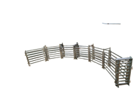 Panneaux d'élevage robustes, panneaux de enclos pour bovins et panneaux de corral portables pour ferme d'élevage