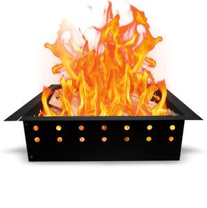 Revestimiento de anillo de fuego de acero Premium con rejillas de ventilación-Inserto sin humo con montaje rápido para chimenea de leña al aire libre y hoguera - Product Image 3