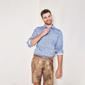 ชุดเดรสบาวาเรียของผู้ชายเสื้อโพลีเอสเตอร์แขนยาวมีสไตล์ - Product Image 5