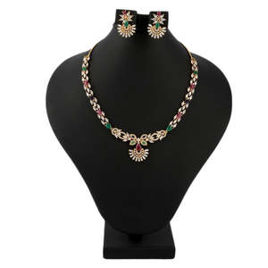 Kundan Jewellery <b>Locket</b> Set - Multi - Product Image 1