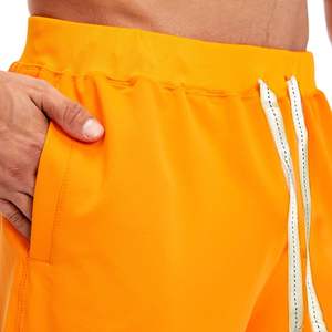 Shorts d'entraînement en plein air pour hommes à la mode élégant coupe décontractée été Shorts de course à séchage rapide poches latérales motif solide Anti-rides - Product Image 4