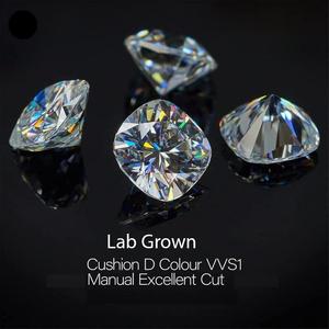 Diamante de Laboratorio con Certificación IGI de 0.5 CT, Corte Cojín, Color D, Claridad VVS, Piedra Suelta de Lujo - Product Image 2
